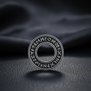 Collar con Colgante Yunnique de Acero Inoxidable 316L, Impermeable, con Runas Vikingas, Incrustaciones Doradas, Grabado Vintage, Unisex, para Regalo - Product Image 2