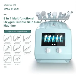 8 en 1 eau Hydra Micro Dermabrasion Hydro Hydrodermabrasion oxygène peau Jet Peel Machine faciale