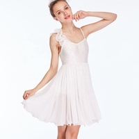 Robe de danse lyrique MiDee pour adulte, style ballerine, fluide, à sequins, asymétrique, avec bretelles et ourlet à volants, longueur genou