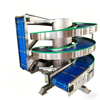 Tour de refroidissement automatique multicouche en spirale pour pain, toast, pizza et gobelets en papier – Système de refroidissement industriel en acier inoxydable