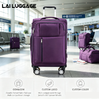 Valise Oxford de style porte-documents, bagage de voyage d'affaires à 4 roues pivotantes, bagage à main