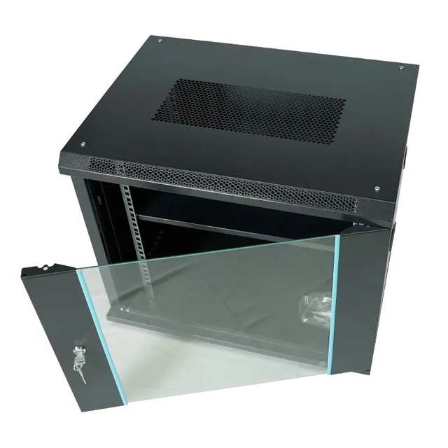 6u 9u Fully Assembled Fan Professional Wall Mount Network Cabinet Enclosure for FTTH Data Center 19 Inch Server Rack
