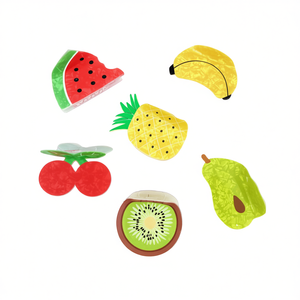 Fermacapelli Angelina Fruit Series da 8 cm, accessori per capelli per donne e ragazze - Product Image 1