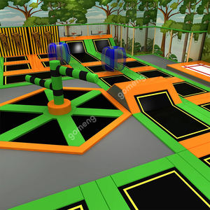 Parcours d'obstacles Ninja Warrior de 500 à 800 m², parc d'aventure commercial sur le thème de la forêt, trampoline, équipement de terrain de jeu intérieur pour enfants - Product Image 4