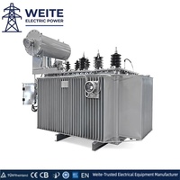 Transformateur de distribution triphasé immergé dans l'huile 11kV 20kV 0.4kV 50Hz 800KVA 750kVA 1500kVA ONAN IP54 CE Haute Efficacité C13