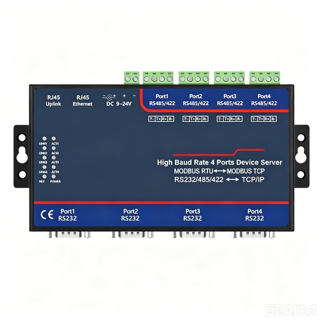 ZLAN5443H Industrial Modbus Gateway RS232 RS485 RS422 Serial Ethernet Converter MQTT DC9-24V in Stock