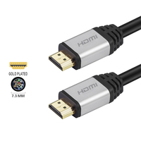 Câble Ultra-Fin 8K 2.1 1M 8K 60Hz 4K 120Hz Ultra HD Plaqué Or pour Moniteur Lecteur DVD