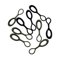 Accessoire tactique durable en forme de 8 avec double tête de fermeture éclair ronde, poignée souple en forme de haricot et cordon de fermeture éclair