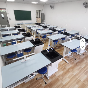 Mesa de Trabajo de Laboratorio de Biología de Acero con Certificado CE, Equipos de Laboratorio, Precio de Fábrica, Mobiliario de Laboratorio Escolar, Laboratorio de Química - Product Image 3