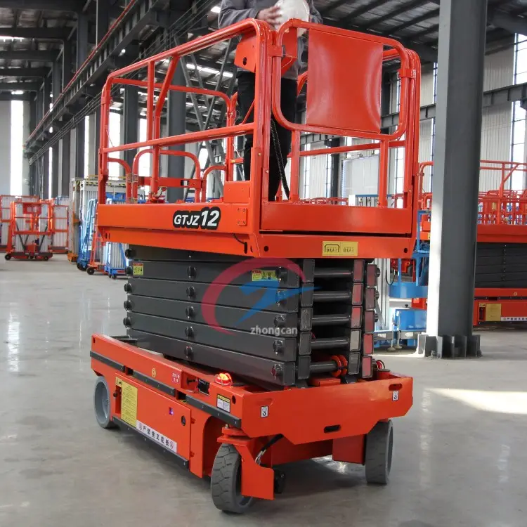 Nhỏ Mini Điện Thoại Di Động Scissor Lift Bảng/Thủy Lực Tự Hành Scissor Lift Nền Tảng Cho Trên Không Làm Việc