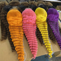 Perruques de Cheveux Humains Ondulés Profonds Sans Colle HD Lace 28 30 Pouces 13x4HD Lace Closure Frontal Deep Loose Fournisseurs de Cheveux Indiens Bruts