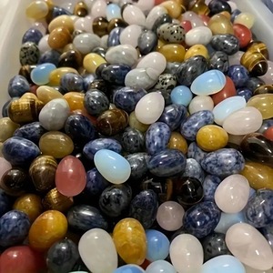 30MM Ovo De Cristal Natural e Oval Cut <span class=keywords><strong>Gemstone</strong></span> Ovos Cores Sortidas para Decoração Pedras Preciosas Soltas - Product Image 4