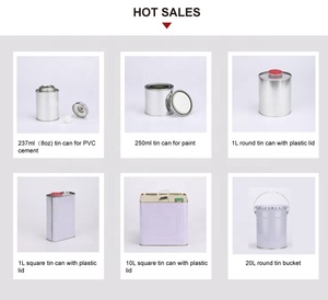 Lon Sơn Tròn Rỗng Tùy Chỉnh 50ml-5L Hộp Thiếc Sơn Có Nắp Đậy Kín - Product Image 3