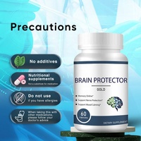 OEM Premium Alpha Brain Complément Capsules Focus Concentration Cerveau Pilules de Soutien à la Mémoire Capsules d'Acide Neuronique