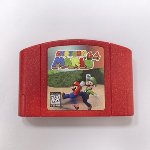 <span class=keywords><strong>Cartuchos</strong></span> de Videojuegos ShotGun Marioed 64 para N64, Versión NTSC de EE. UU., Carcasa Roja de Plástico ABS, Consolas Retro N64 - Product Image 1