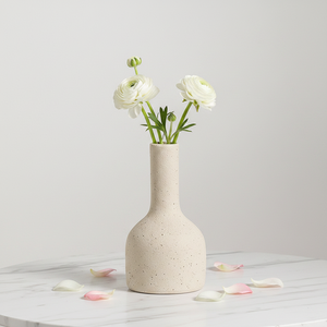 <span class=keywords><strong>Vase</strong></span> en <span class=keywords><strong>porcelaine</strong></span> décoratif pour la maison, style moderne minimaliste, blanc crème moucheté, céramique émaillée mate, fait main, <span class=keywords><strong>vase</strong></span> <span class=keywords><strong>à</strong></span> fleurs - Product Image 6
