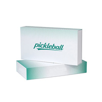 Boîte en carton personnalisée pour raquette de pickleball avec rabat magnétique, avec insert en éponge protectrice pour le rangement des raquettes de sport