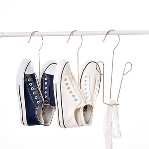 Colgador de Zapatos de Plástico, Barra Única, No Retráctil, para Secado de Zapatos, Gancho de Almacenamiento para Balcón con Revestimiento Plástico - Product Image 1
