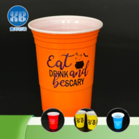 Gobelets en plastique PP à paroi simple jetables avec couvercles pour café et thé Vaisselle écologique