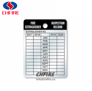 Etichetta Personalizzata per Estintore, Tag in PVC Impermeabile per Registrazione Ispezione Attrezzature Antincendio con Foro Preperforato - Product Image 3