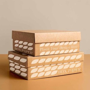 Petite boîte-cadeau brune doublée d'éponge imperméable <span class=keywords><strong>de</strong></span> délicatesse avec l'emballage ondulé <span class=keywords><strong>de</strong></span> logo fait sur commande pour l'affichage - Product Image 3