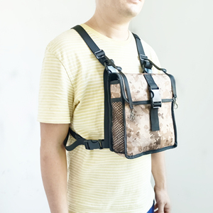 Arnés de Pecho para Binoculares con Camuflaje Digital, Bolsillo de Malla, Equipo de Observación para Exteriores, Portátil, para Actividades de Camping - Product Image 3