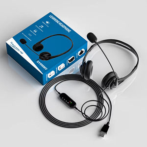 หูฟังแบบครอบศีรษะพร้อมไมโครโฟน รุ่น SY490 เชื่อมต่อผ่าน USB สำหรับโทรศัพท์และฟังเพลง (แบบมีสาย) - Product Image 6