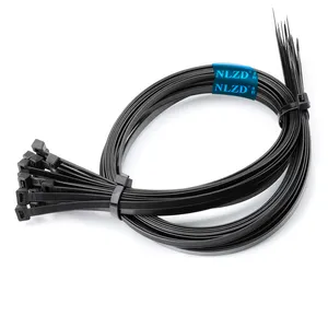 Durable Self-Locking 12*1000 Nylon Cable Ties 1 Meter Long Zip Ties Plastic Fasteners for Oil Pipe Tube UV Resistant