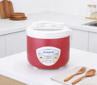 Autocuiseur Électrique Multifonctionnel Rouge en Gros, Type Cylindrique, Antiadhésif, Portable, Écologique, Cuisson Rapide