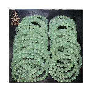 Kindfull Crystal bracelets gemstone jewelry green quartz prehnite bracelets for sale