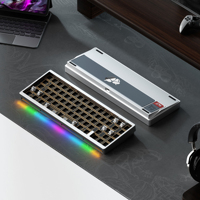 Kit clavier WEIKAV NUT65 65% Tri-mode en aluminium avec montage Gasket, Hot Swap, VIA RGB, Kit barebone mécanique personnalisé