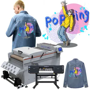 Profession eller Hersteller 600mm breiter dtf-Drucker mit Pulversc hüttel maschine für jedes Stoff-T-Shirt