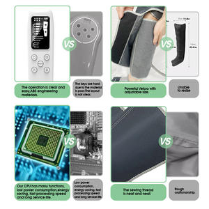 इलेक्ट्रिक प्रोफेशनल एयर वेव फुल लेग रिकवरी बूट्स स्पोर्ट्स प्रेशर मसाज एयर कंप्रेशन लेग रैप मसाजर - Product Image 3