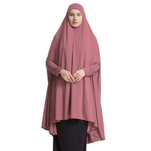 Traditionele islamitische khimar lange hoofddoek halve lichaamsbedekking Ramadan Eid Arabisch Dubai moslima's gebedskhimar hijab met mouw - Product Image 5