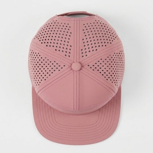 หมวกแก๊ปแบบ Snapback 7 แผง พรีเมียมสั่งทำพิเศษ ระบายอากาศได้ดี ตัดด้วยเลเซอร์ รับผลิตแบบ OEM ODM ขั้นต่ำน้อย คุณภาพสูง แบบมีรูระบายอากาศ สไตล์ลำลอง สปอร์ต สตรีทแวร์ - Product Image 3