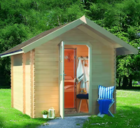 Sauna finlandaise extérieure en cèdre rouge pour 4 personnes, cabine de sauna traditionnelle