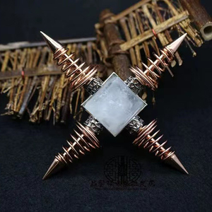 Gros naturel pierre pyramide quatre point cône pendules l'énergie de guérison méditation spirituelle - Product Image 4