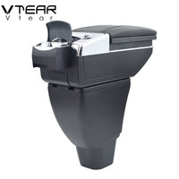 Vtear Pour Great wall hover Haval M4 accessoires voiture accoudoir en cuir accoudoir interface usb boîte de rangement console intérieur