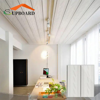 Panneau décoratif Design en bois Feuille de plastique flexible Pvc Carreaux de plafond