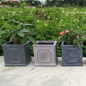 Grande <span class=keywords><strong>Fioriera</strong></span> da Giardino Chelsea in Finta Fibra di Piombo e Argilla Cementizia per Esterni - Product Image 1
