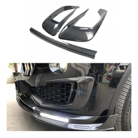 Séparateurs avant en fibre de carbone Couvertures de sourcils Garniture cadre séparateurs avant pour Maserati Levante avant Décoration de la lèvre centrale