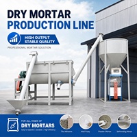 Ligne de production automatique de mortier et d'adhésif pour carrelage avec mélangeur à ruban horizontal pour mortier de ciment et mortier de maçonnerie