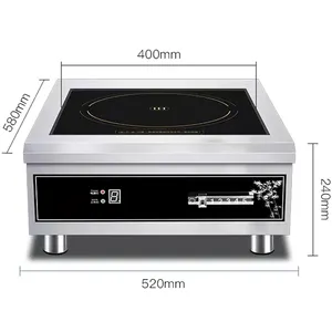 Electric Commercial Induction Hob 380V 8000 watt High Power Flat Stove