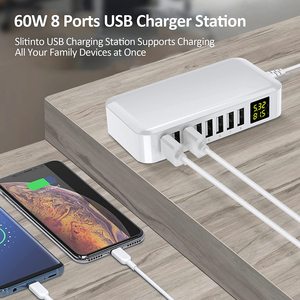 ขายส่งใหม่ QC3.0ชาร์จ USB <span class=keywords><strong>8</strong></span>- Port 8A สมาร์ทหลายพอร์ตชาร์จสำหรับโทรศัพท์มือถือ - Product Image 4