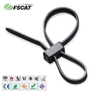 <span class=keywords><strong>สาย</strong></span>รัดเคเบิลแบบสองหัว FSCAT ขนาด 8 นิ้ว <span class=keywords><strong>100</strong></span> ชิ้น รับแรงดึง 50 <span class=keywords><strong>ปอนด์</strong></span> แบบล็อคอัตโนมัติ สีดำ ทำจากไนลอน - Product Image 2