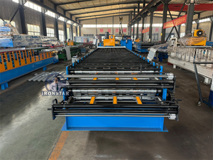 Componenti del nucleo del motore del cambio trapezoidale a 6 costole macchina per il Rollforming a 2 strati macchina per la produzione automatica di piastrelle di fabbrica - Product Image 5