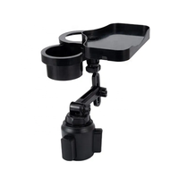 Porte-gobelet multifonctionnel pour voiture Plateau rotatif sans fil pour chargeur de boisson Adaptateur d'extension Kits d'intérieur automobile