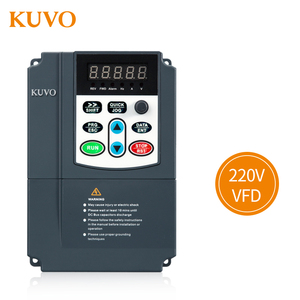 Convertidor de Frecuencia Variable VFD KUVO JHI600 220V Monofásico, 2.2kw 3HP, Entrada Monofásica, Salida Trifásica 220V, Controlador de Velocidad del Motor - Product Image 1