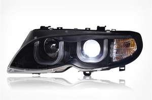 Phare avant LED YLA pour BMW E46 (2002-2006) – Modèles <span class=keywords><strong>320i</strong></span>, 318i, 323i, 325i – Xénon, DRL, Projecteur, Clignotant - Product Image 3