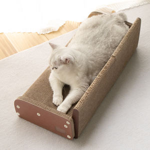 Neuestes Zusammenbaubares Kleines <span class=keywords><strong>Sofa</strong></span>-Kratzbrett für Katzen mit Dickerer Wellpappe zum Kratzen und Schlafen - Product Image 5